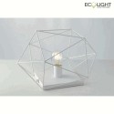Luce Design table lamp ABRAXAS 1 flame IP20, white 