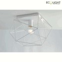 Luce Design ceiling luminaire ABRAXAS 1 flame IP20, white 