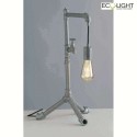 Luce Design table lamp AMARCORD 1 flame IP20, silver 