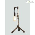 Luce Design table lamp AMARCORD 1 flame IP20, brown 