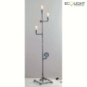 Luce Design floor lamp AMARCORD 3 flames IP20, silver 