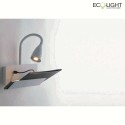 Luce Design wall luminaire GULP with flex arm, with USB connection GU10 IP20, white 