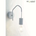 Luce Design wall luminaire HABITAT 1 flame E27 IP20, white dimmable