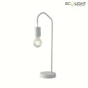 Luce Design table lamp HABITAT 1 flame, with switch E27 IP20, white dimmable