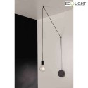 Luce Design wall and ceiling luminaire HABITAT 1 flame, adjustable E27 IP20, black dimmable