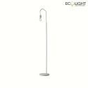 Luce Design floor lamp HABITAT 1 flame, with switch E27 IP20, white dimmable
