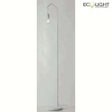 Luce Design floor lamp HABITAT 1 flame, with switch E27 IP20, white dimmable