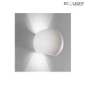 Luce Design wall luminaire MOSES 1 flame, paintable G9 IP20, white 