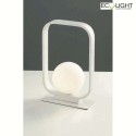Luce Design table lamp ROXY 1 flame G9 IP20, white 
