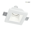 Luce Design ceiling recessed luminaire GHOST 1 flame, paintable GU10 IP20, white 