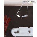 Luce Design ceiling luminaire BOOK 2 flames, adjustable IP20, silver 