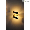 Luce Design wall luminaire HELIX 2 flames IP20, gold, black 