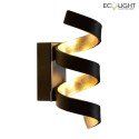 Luce Design wall luminaire HELIX 3 flames IP20, gold, black 