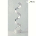 Luce Design Bordlampe HELIX 4-flammer IP20, slv, hvid 