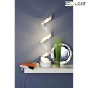 Luce Design table lamp HELIX 4 flames IP20, silver, white 