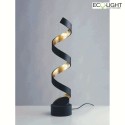 Luce Design Bordlampe HELIX 4-flammer IP20, guld, sort 