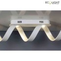 Luce Design Loftlampe HELIX 4-flammer IP20, slv, hvid 
