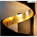 Luce Design ceiling luminaire HELIX 4 flames IP20, gold, black dimmable