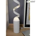 Luce Design floor lamp HELIX 10 flames IP20, silver, white 