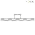 Luce Design pendant luminaire WAVE IP20, silver dimmable
