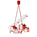 Pendel FEUERWEHR MIT FRED 2-flammer E27 IP20, r�d