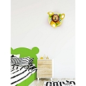 Elobra Rondell L�WE TIERWELT, 3x E14, green/yellow