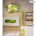 Elobra LED Ceiling luminaire BLATT WILDNIS TIERWELT, 3x E14, 20 LED, green