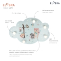 Elobra LED Picture cloud LITTLE INDIANS, 5x E14, 40 LED, mint