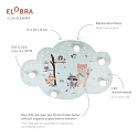 Elobra LED Billedsky LITTLE INDIANS, 5x E14, 40 LED, mynte