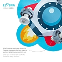 Elobra Rondell RAKETE TECHNIKWELT, 3x GU10, grey/red 