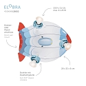 Elobra Rondell LUFTSCHIFF TECHNIKWELT, 3x GU10, bl�/r�d