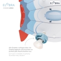 Elobra Rondell LUFTSCHIFF TECHNIKWELT, 3x GU10, blue/red