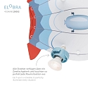 Elobra Rondell LUFTSCHIFF TECHNIKWELT, 3x GU10, bl�/r�d