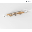 Elobra Ceiling luminaire PANAMA XL, 2x 20W, 2200lm, oak natural