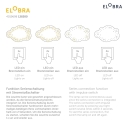 Elobra LED Picture cloud LITTLE ASTRONAUTS 