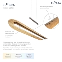 Elobra LED Pendel COLOMBIA XL, 18W, 3000/4000/5000K, 1800lm, naturlig asp ege