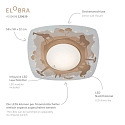 Elobra LED Loftlampe SCANDI �WALD� LED board + 20 LED, 11W, 3000K, myntegr�n