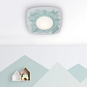 Elobra LED Loftlampe SCANDI �WALD� LED board + 20 LED, 11W, 3000K, myntegr�n