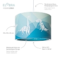 Elobra Pendel DINOS 25/40, E27, gr�n