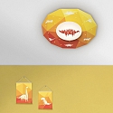 Elobra LED Ceiling luminaire DINOS LED board + 20 LED, 11W, 3000K, green