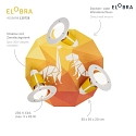 Elobra Rondell DINOS, 3x E14, orange