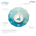 Elobra LED Ceiling luminaire DINOS LED board + 20 LED, 11W, 3000K, orange