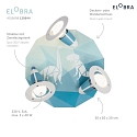 Elobra Rondell DINOS, 3x E14, blue