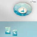 Elobra LED Ceiling luminaire DINOS LED board + 20 LED, 11W, 3000K, blue