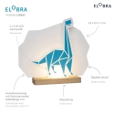 Elobra LED Bordlampe DINOS, 3W, grn