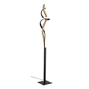 Elobra LED Standerlampe ARGENTINA, 11W, 3000K, egetr� massivt tr�, metal