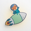 Elobra V�glampe LITTLE ASTRONAUTS FUCHS, bl�