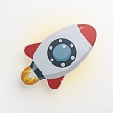 Elobra wall luminaire RAKETE, grey, red