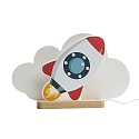 Elobra Bordlampe RAKETE, gr�, r�d