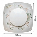 Elobra ceiling luminaire JURASSIC IP20, multicolour dimmable